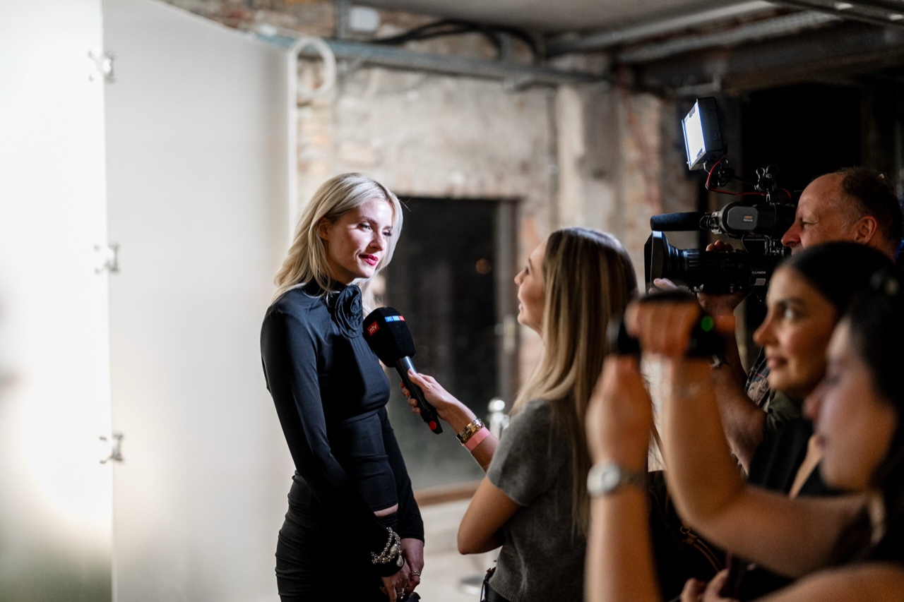 Networking at a corporate event