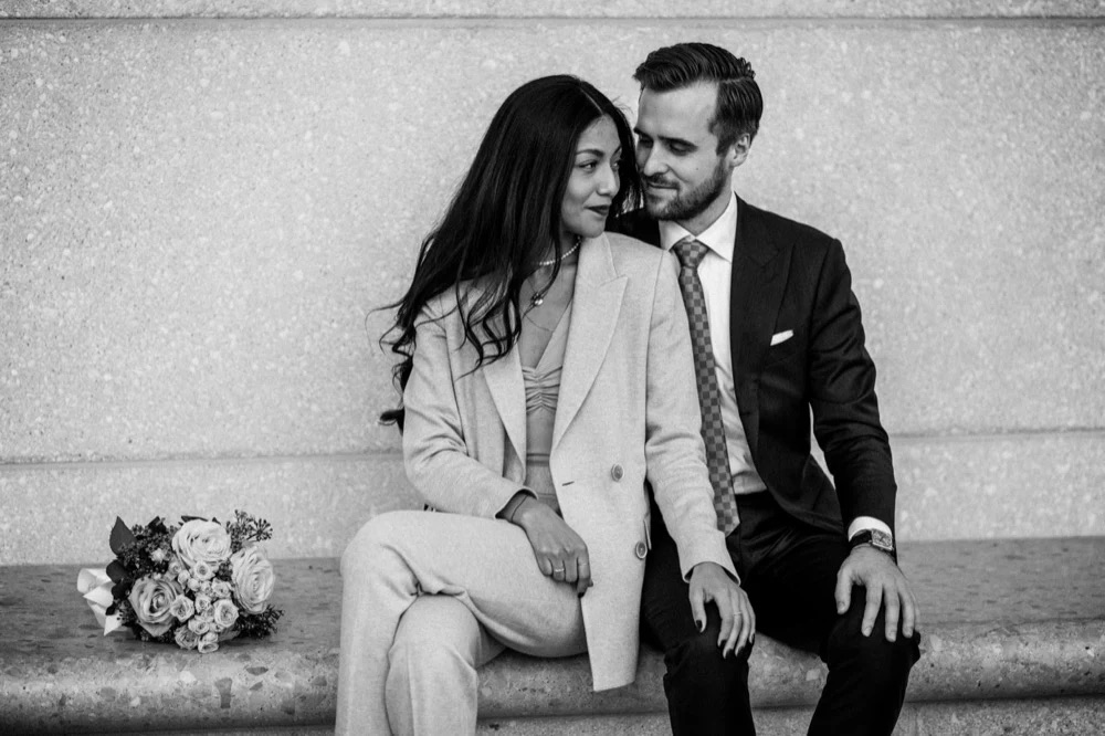 Destination wedding - ceremony with mountain panorama in Austria